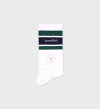 Chaussettes Script avec logo - White & Alpine