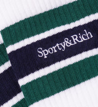 Chaussettes Script avec logo - White & Alpine