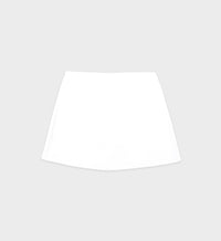 Serif Logo Terry Skirt - White & Navy