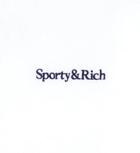 Serif Logo Terry Skirt - White & Navy