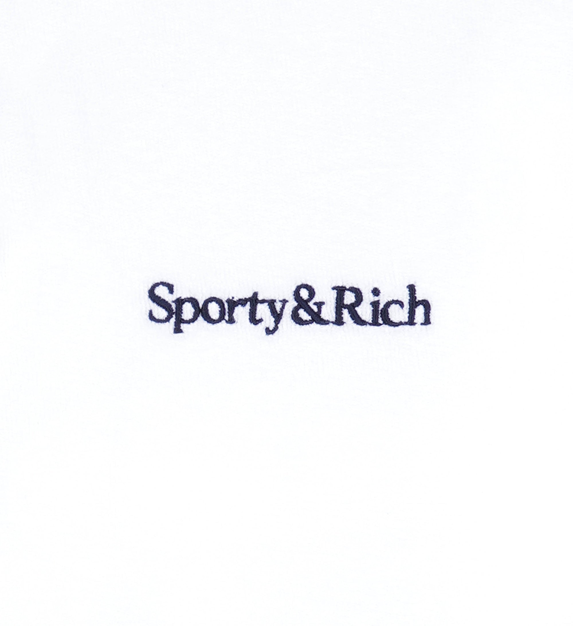 Serif Logo Terry Skirt - White & Navy