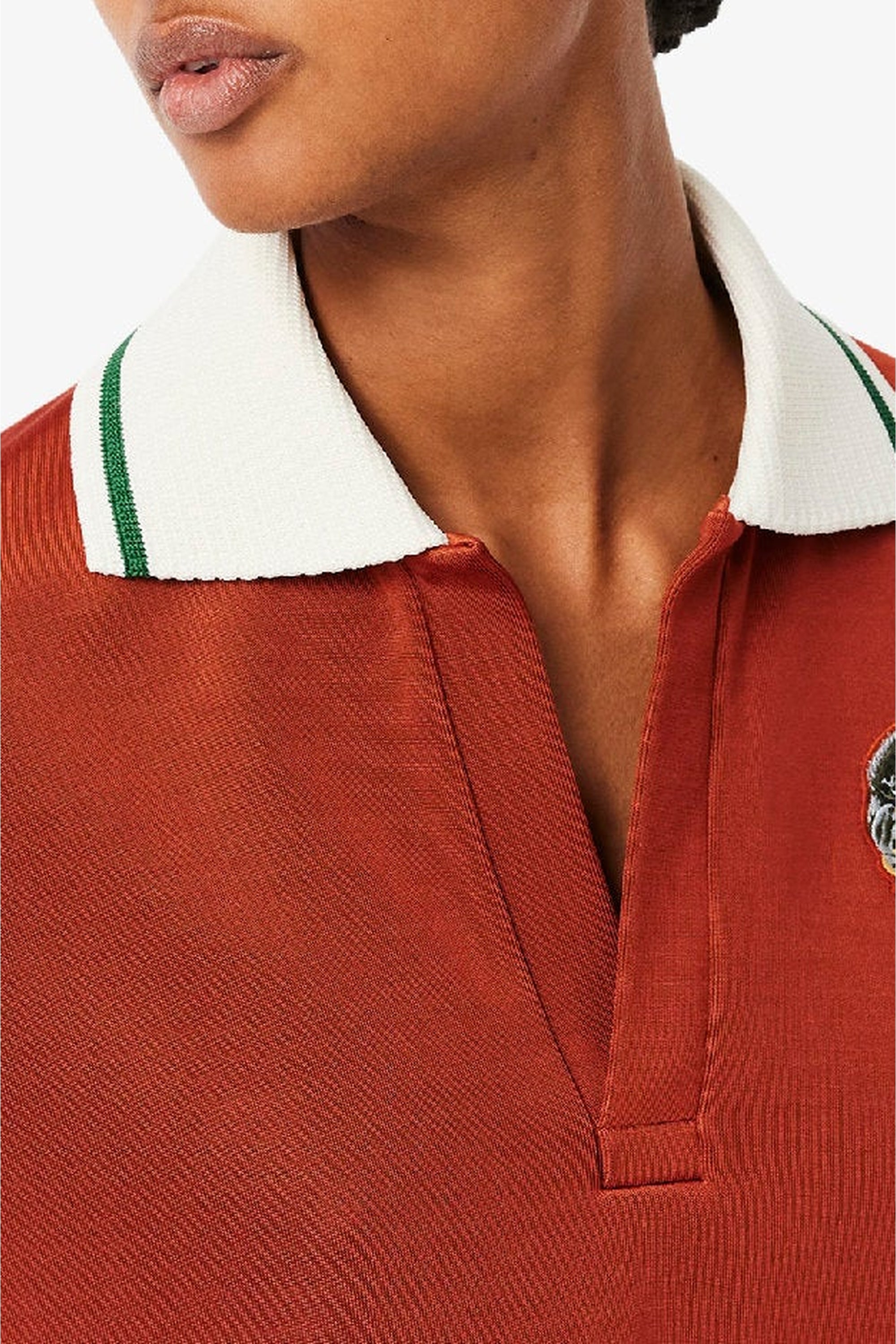 Sweatshirt court et oversize - Briquette