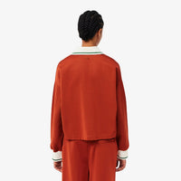 Sweatshirt court et oversize - Briquette