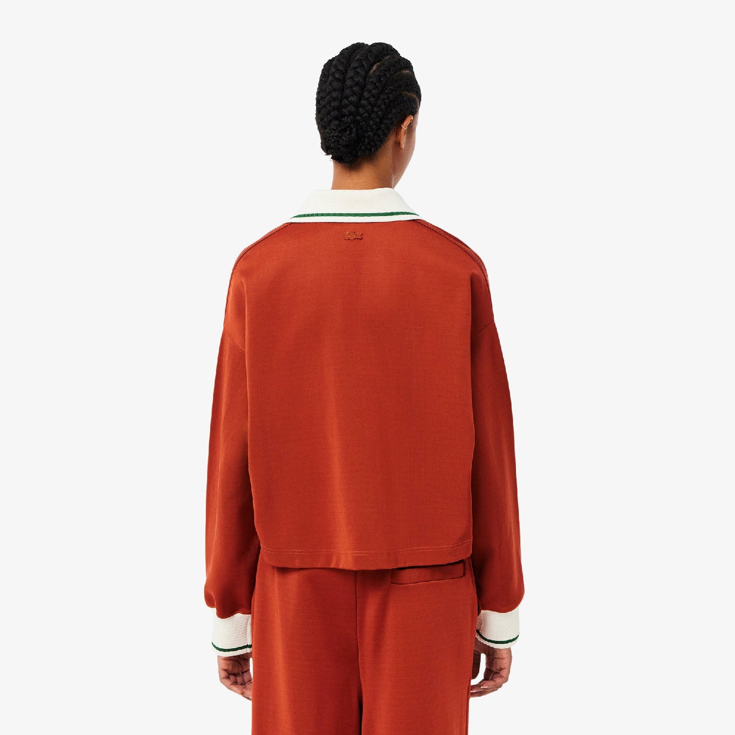 Sweatshirt court et oversize - Briquette