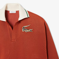 Sweatshirt court et oversize - Briquette