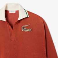 Sweatshirt court et oversize - Briquette