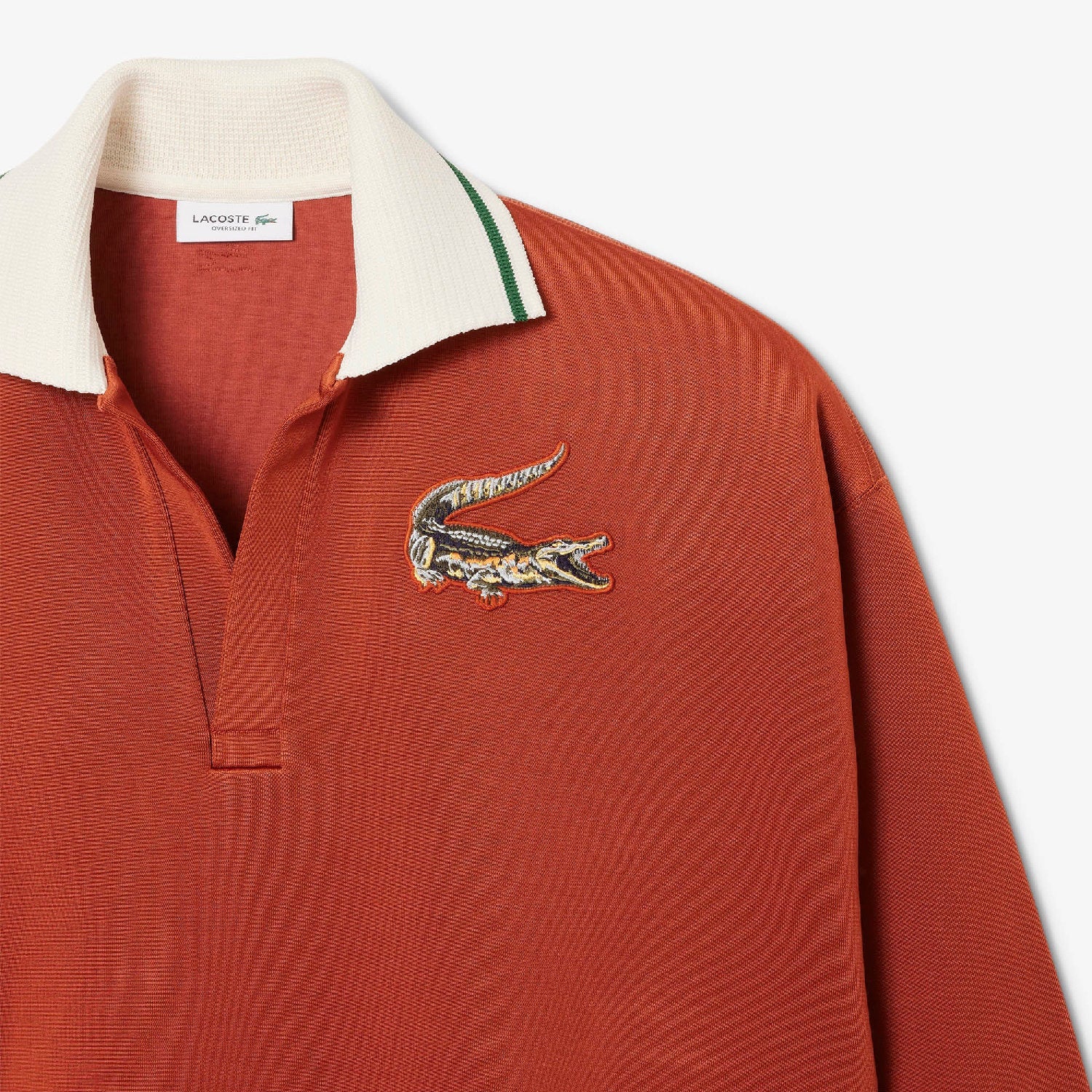 Sweatshirt court et oversize - Briquette