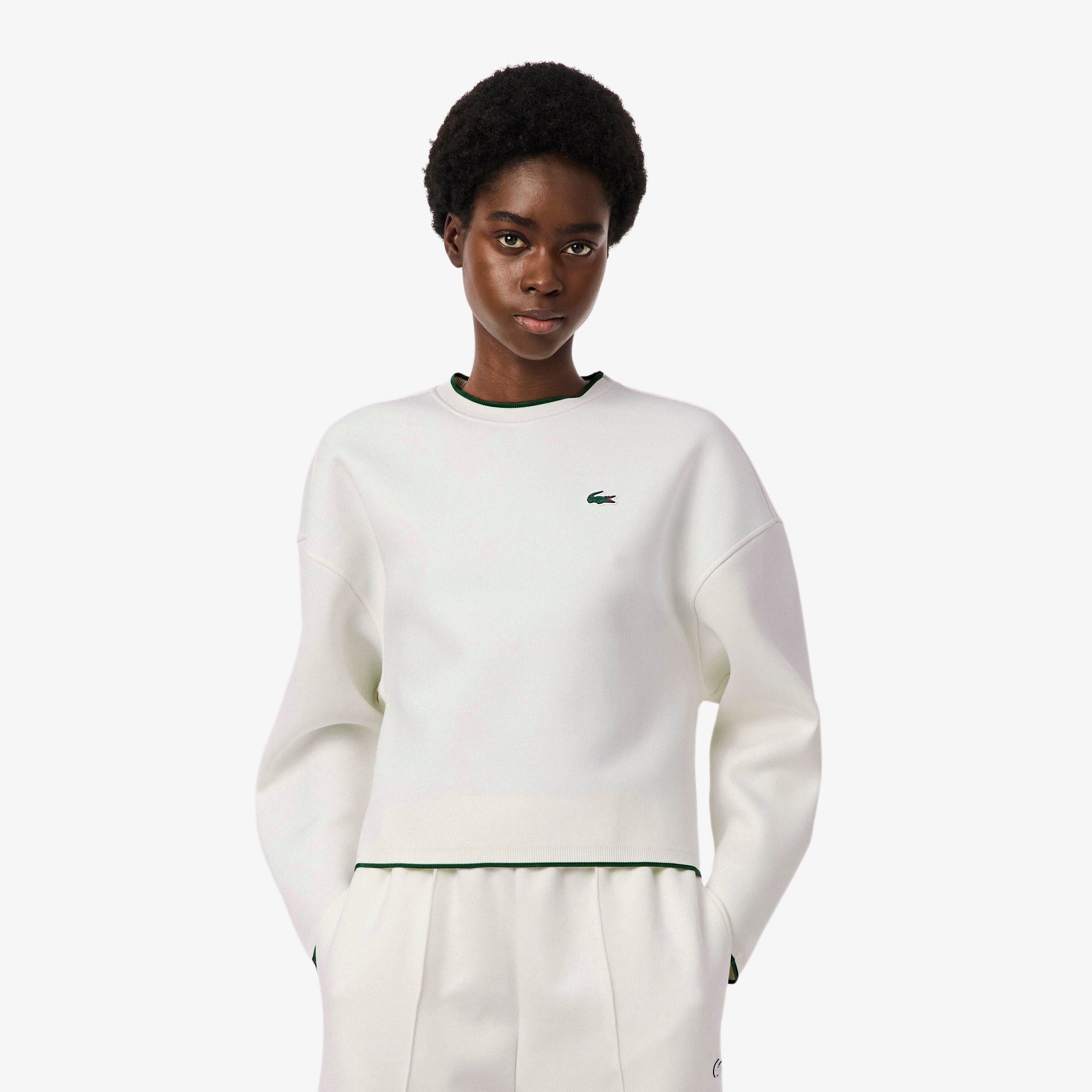 Sweatshirt - Farine & Vert