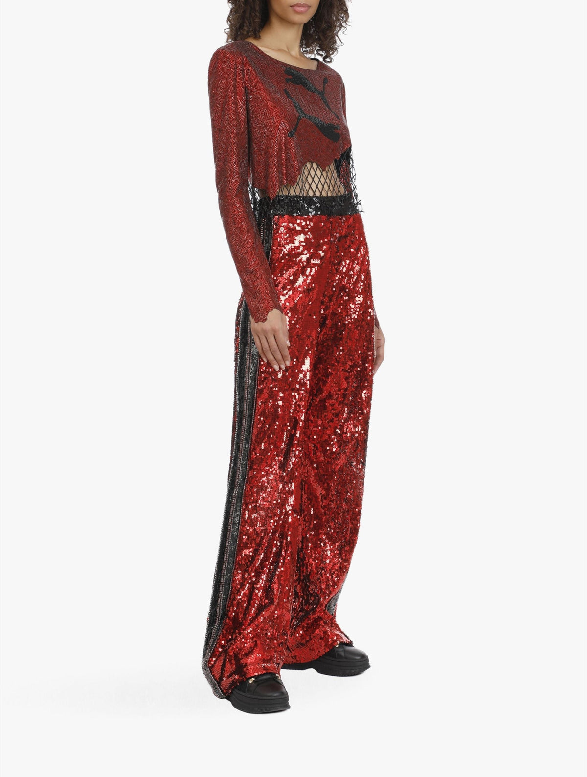 Pantalon Balmain x Puma - Noir & Rouge