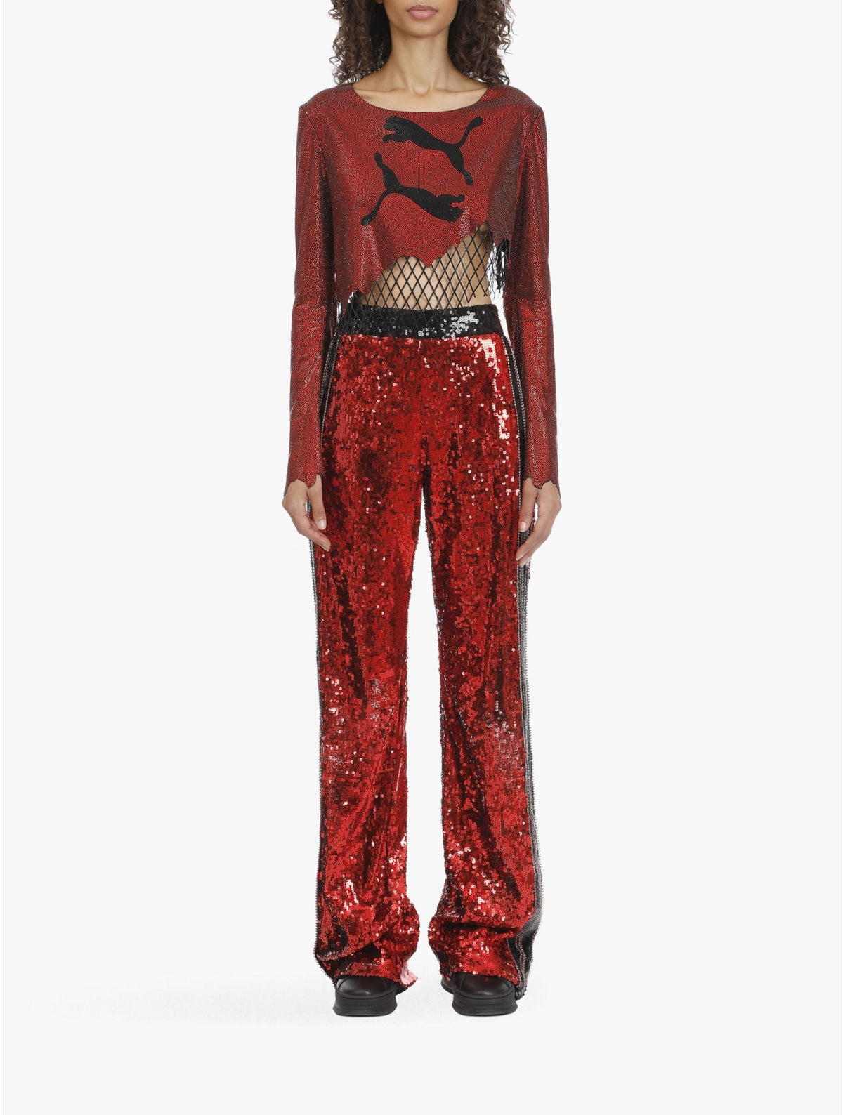 Pantalon Balmain x Puma - Noir & Rouge