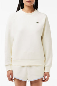 Sweatshirt à col rond en piqué - Farine