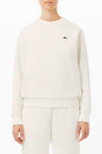 Sweatshirt à col rond en piqué - Farine