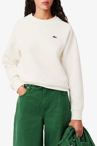 Sweatshirt à col rond en piqué - Farine