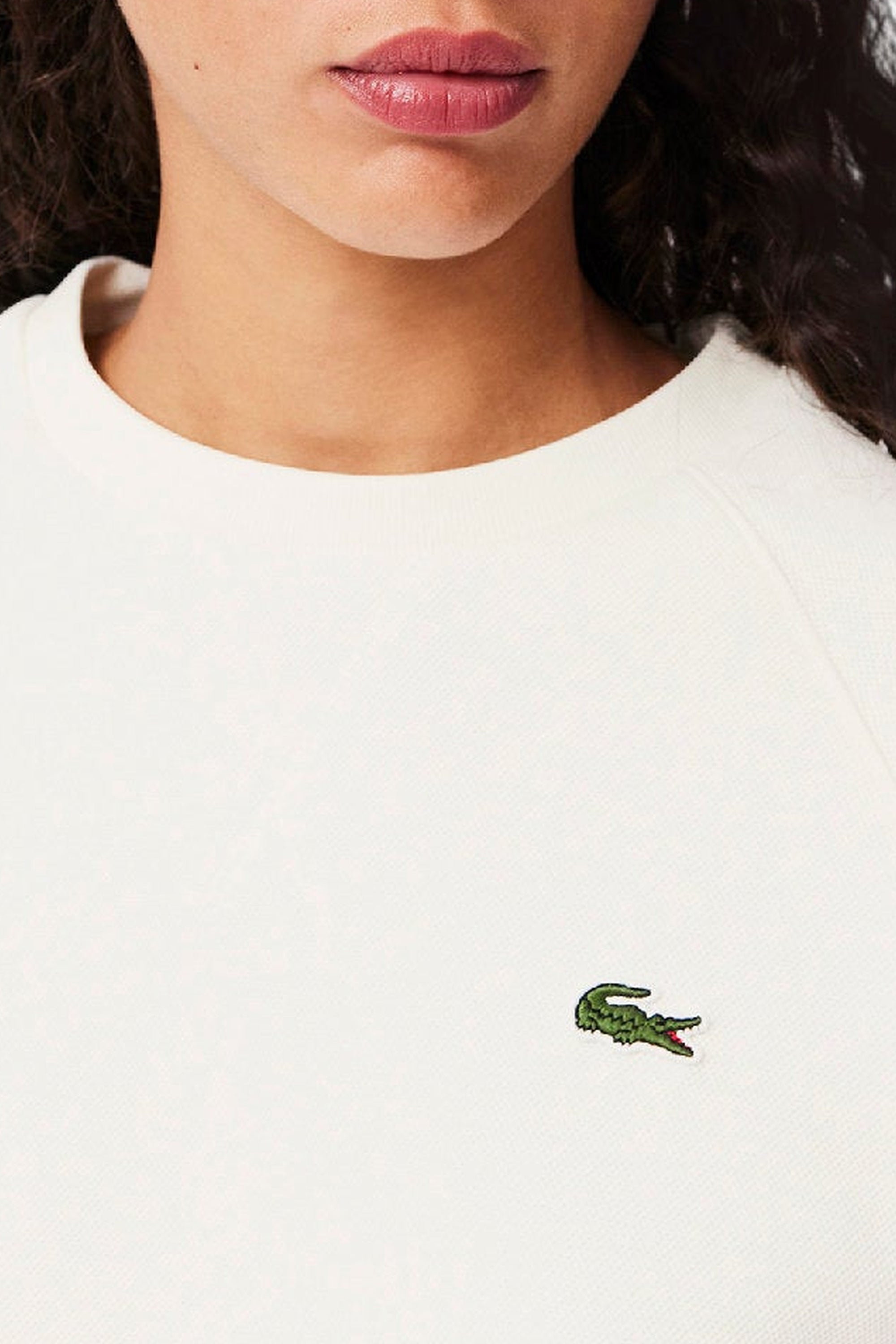Sweatshirt à col rond en piqué - Farine