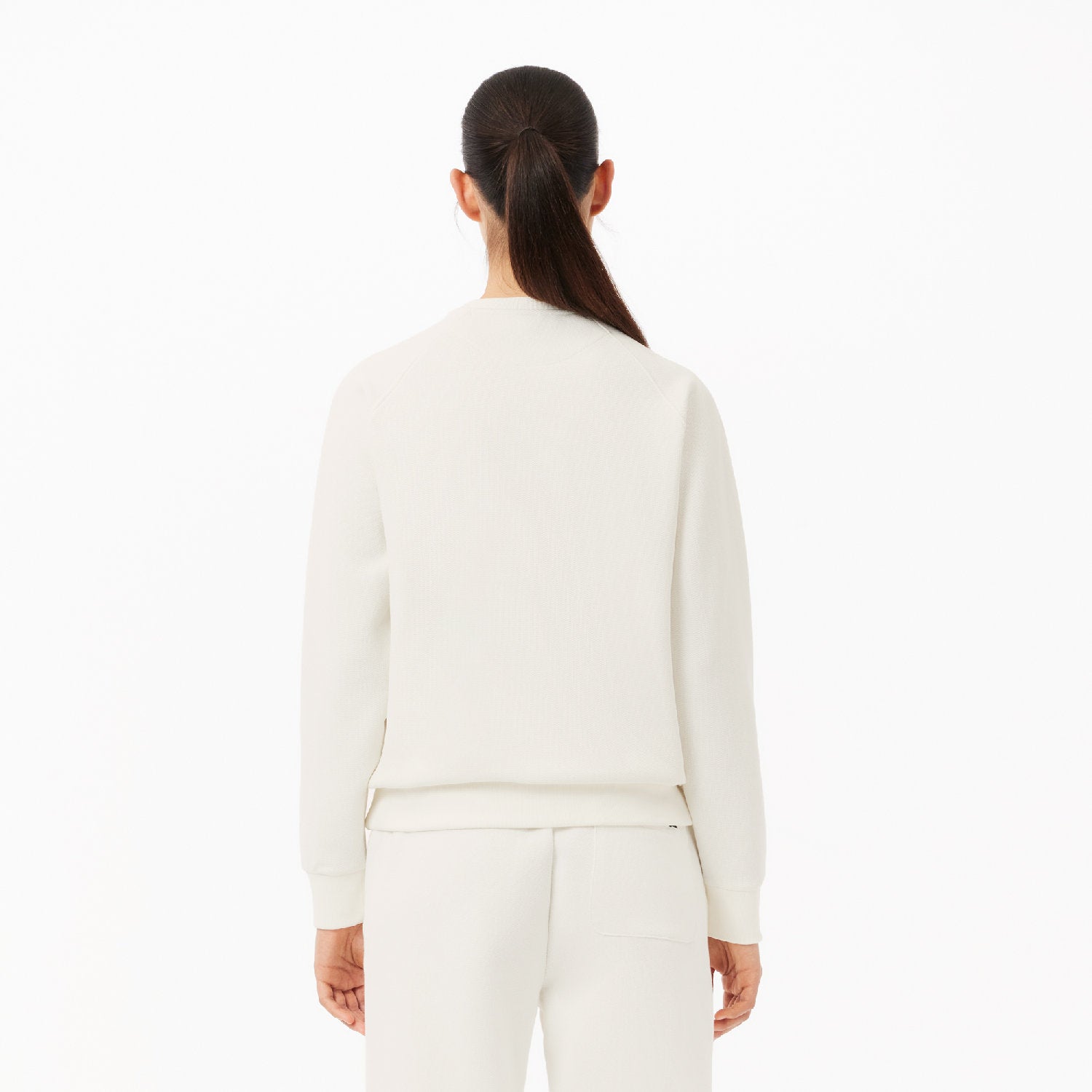 Sweatshirt à col rond en piqué - Farine