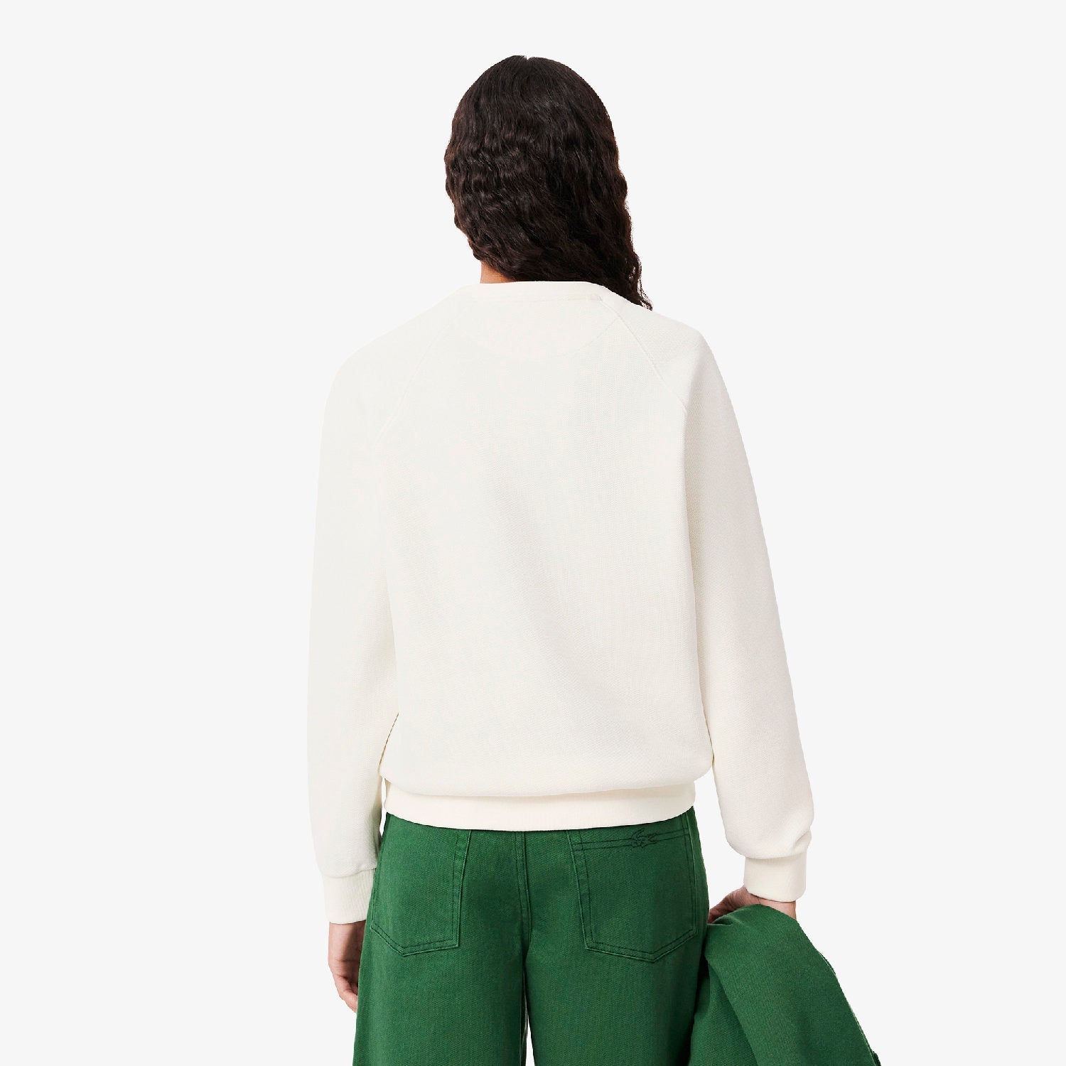 Sweatshirt à col rond en piqué - Farine