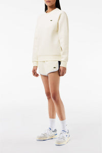 Sweatshirt à col rond en piqué - Farine
