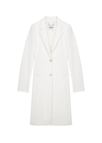 Manteau long et droit - Blanc Cassé