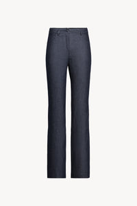 Pantalon droit a poche jean - Bleu Denim