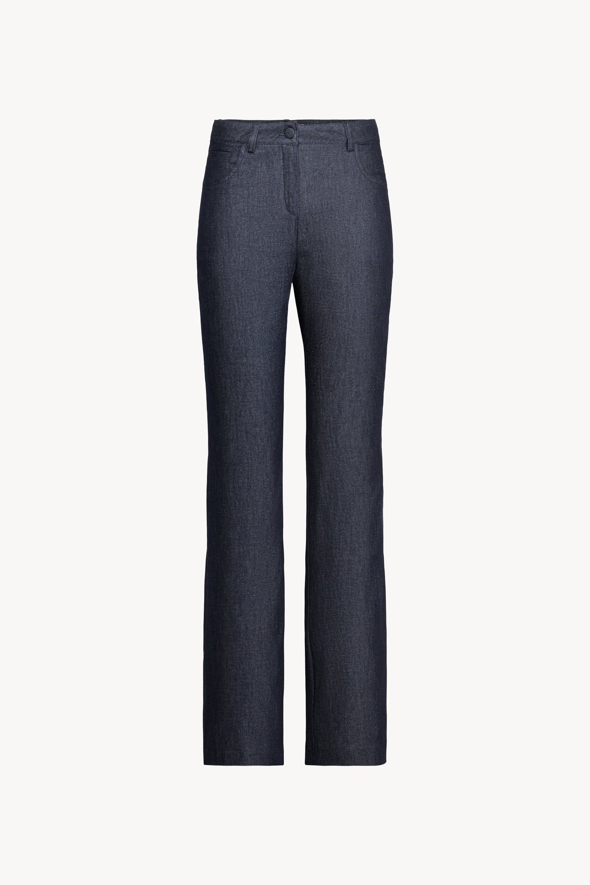 Pantalon droit a poche jean - Bleu Denim