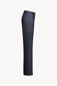 Pantalon droit a poche jean - Bleu Denim