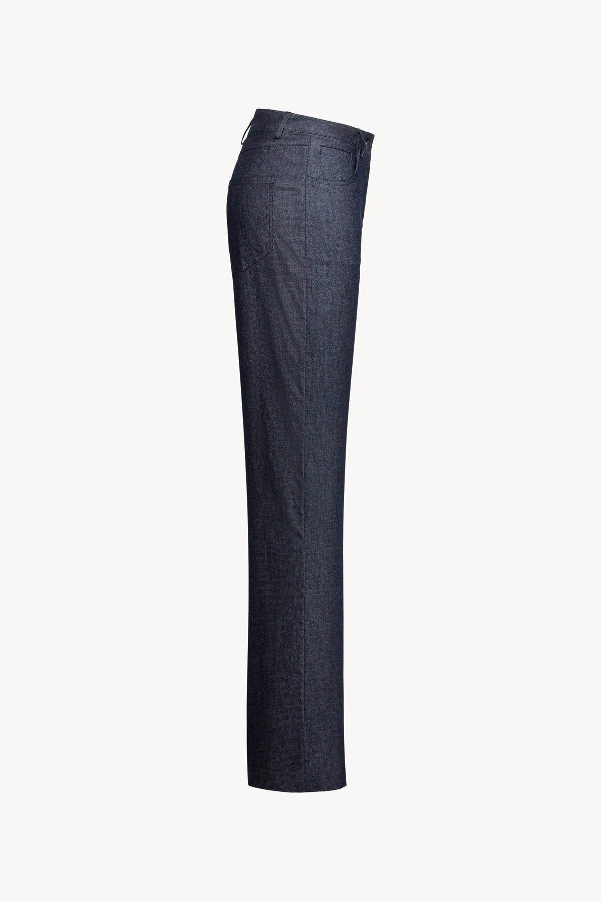 Pantalon droit a poche jean - Bleu Denim
