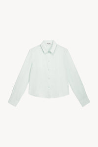 Chemise courte patte apparente - Vert d'Eau
