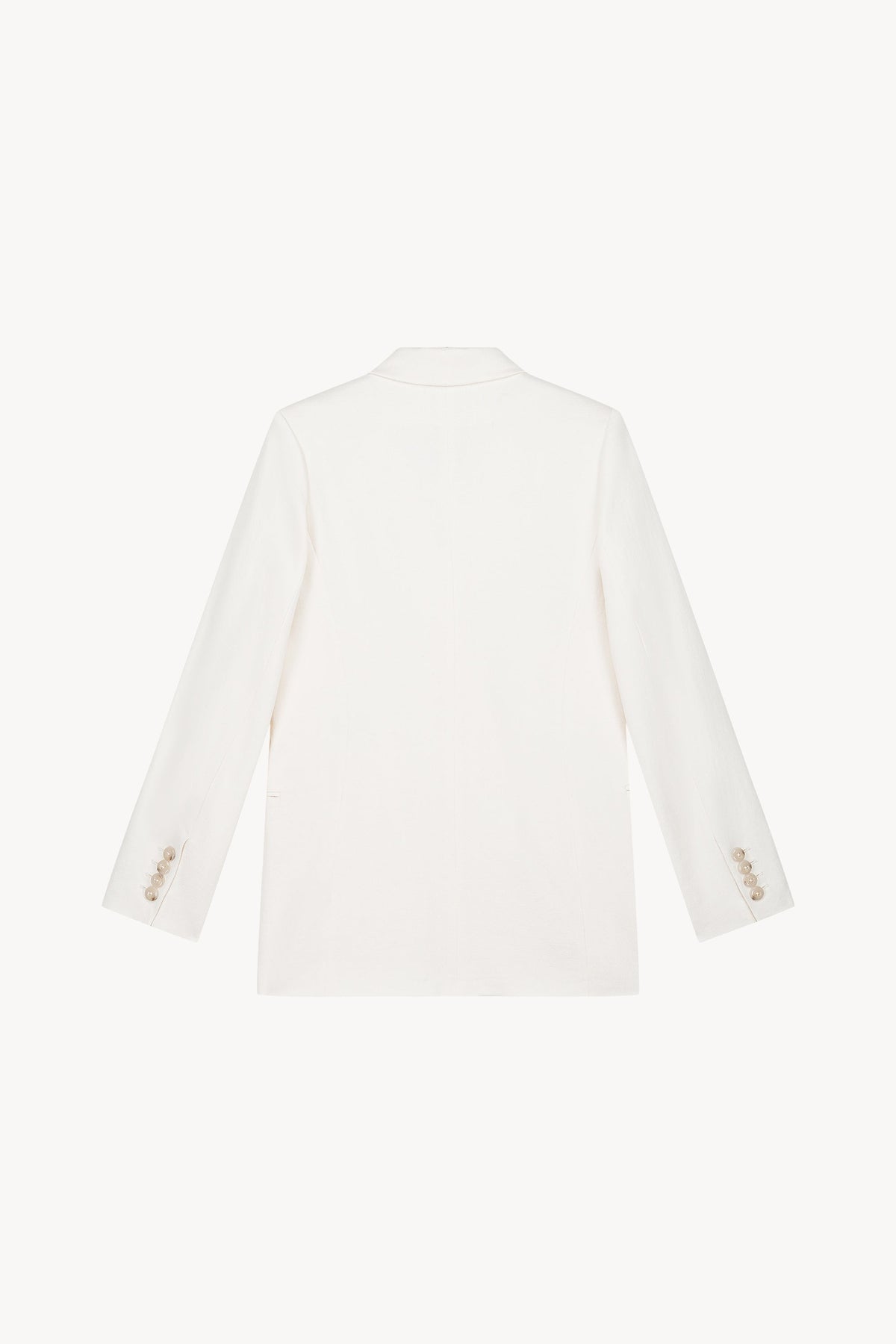 Veste croise 4 trous col - Blanc Optique