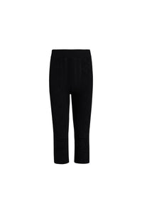 Pantalon capri en maille pointelle - Black
