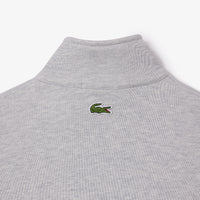 Sweatshirt à col montant large en molleton - Argent Chiné