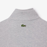 Sweatshirt à col montant large en molleton - Argent Chiné