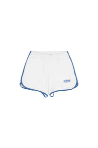 Short à liseré en velours - White