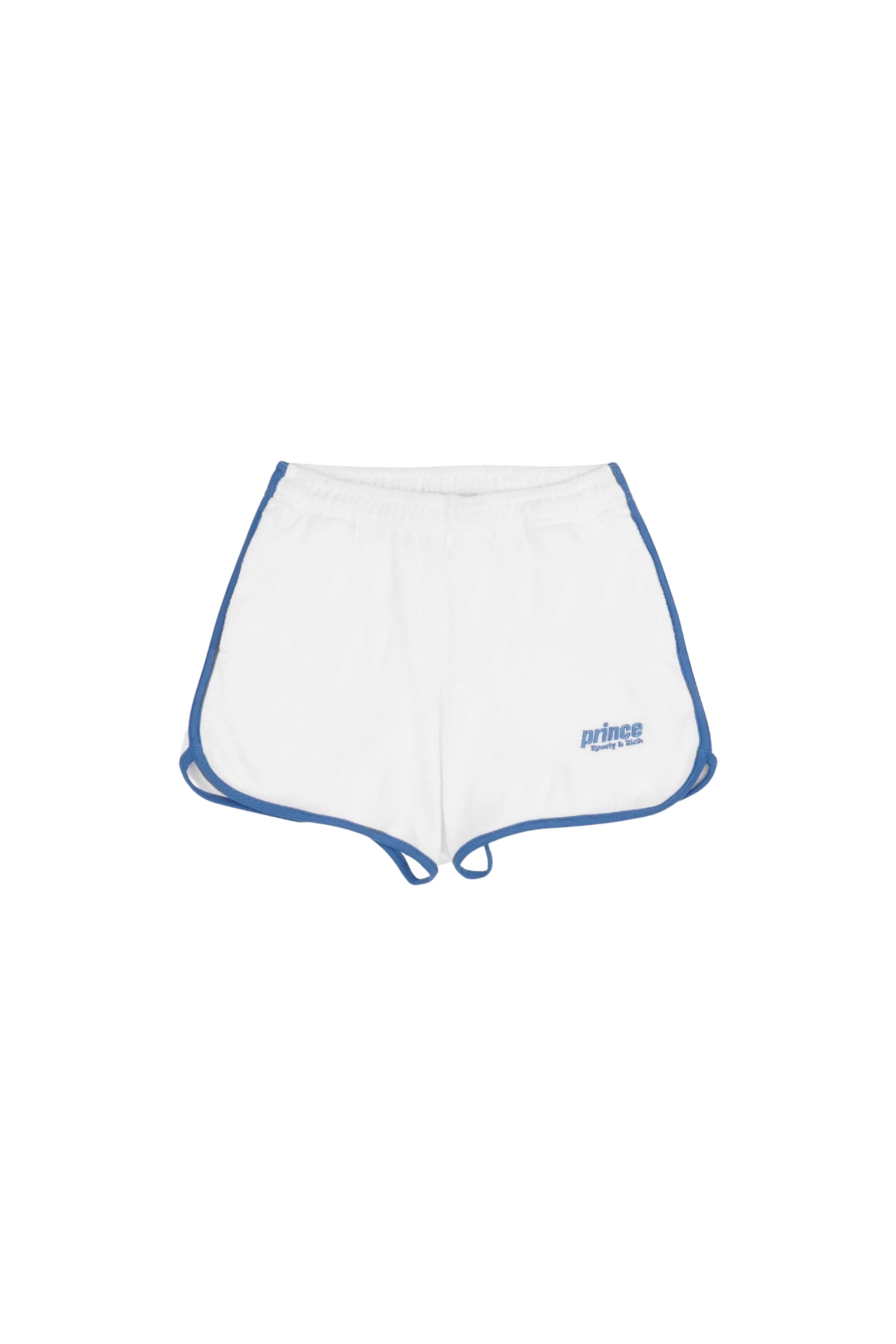 Short à liseré en velours - White