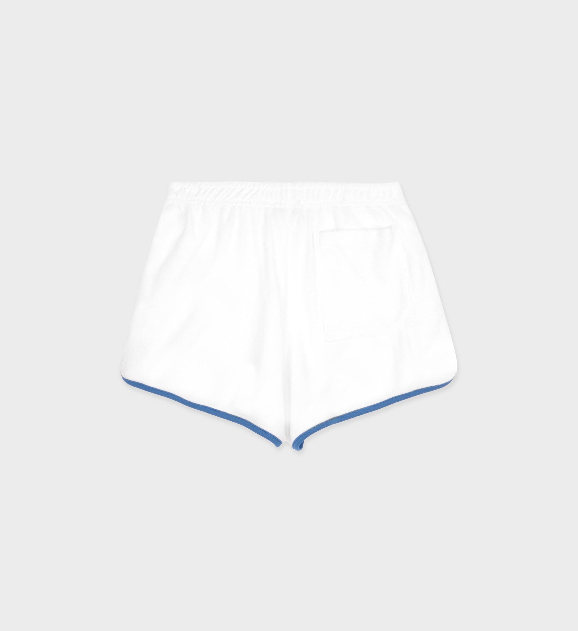 Short à liseré en velours - White