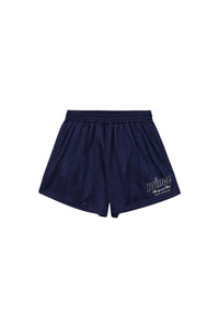 Short ajouré à taille élastique - Navy
