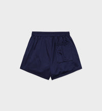 Short ajouré à taille élastique - Navy