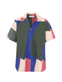 Chemise à manches courtes et zip - Multi