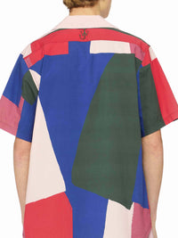 Chemise Imprimée À Manches Courtes Et Fermeture Éclair - Multi
