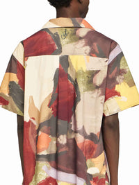 Chemise À Manches Courtes Imprimée - Olive