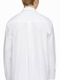 Chemise Avec Poches Appliquées Contrastées - White