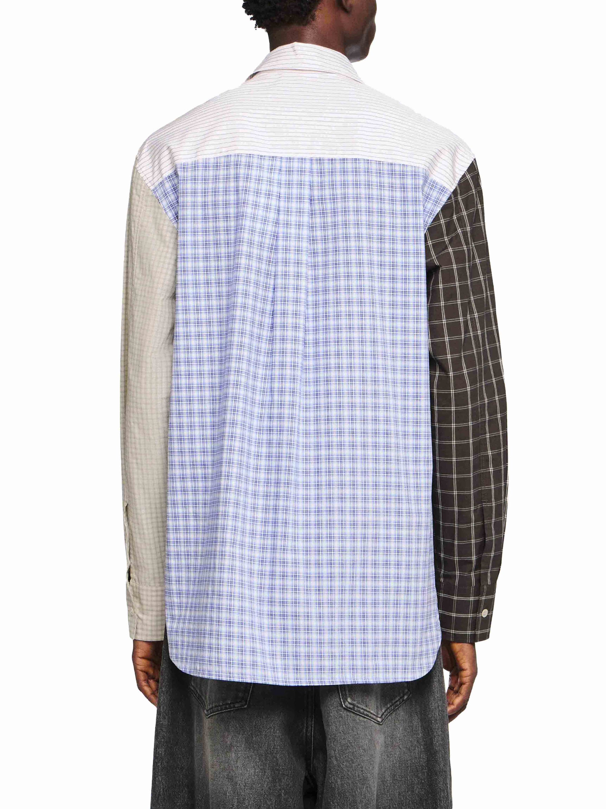 Chemise En Patchwork - Blue/Multi
