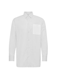 Chemise à manches longues - Grey & White
