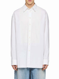 Chemise Avec Appliques En Dentelle - White