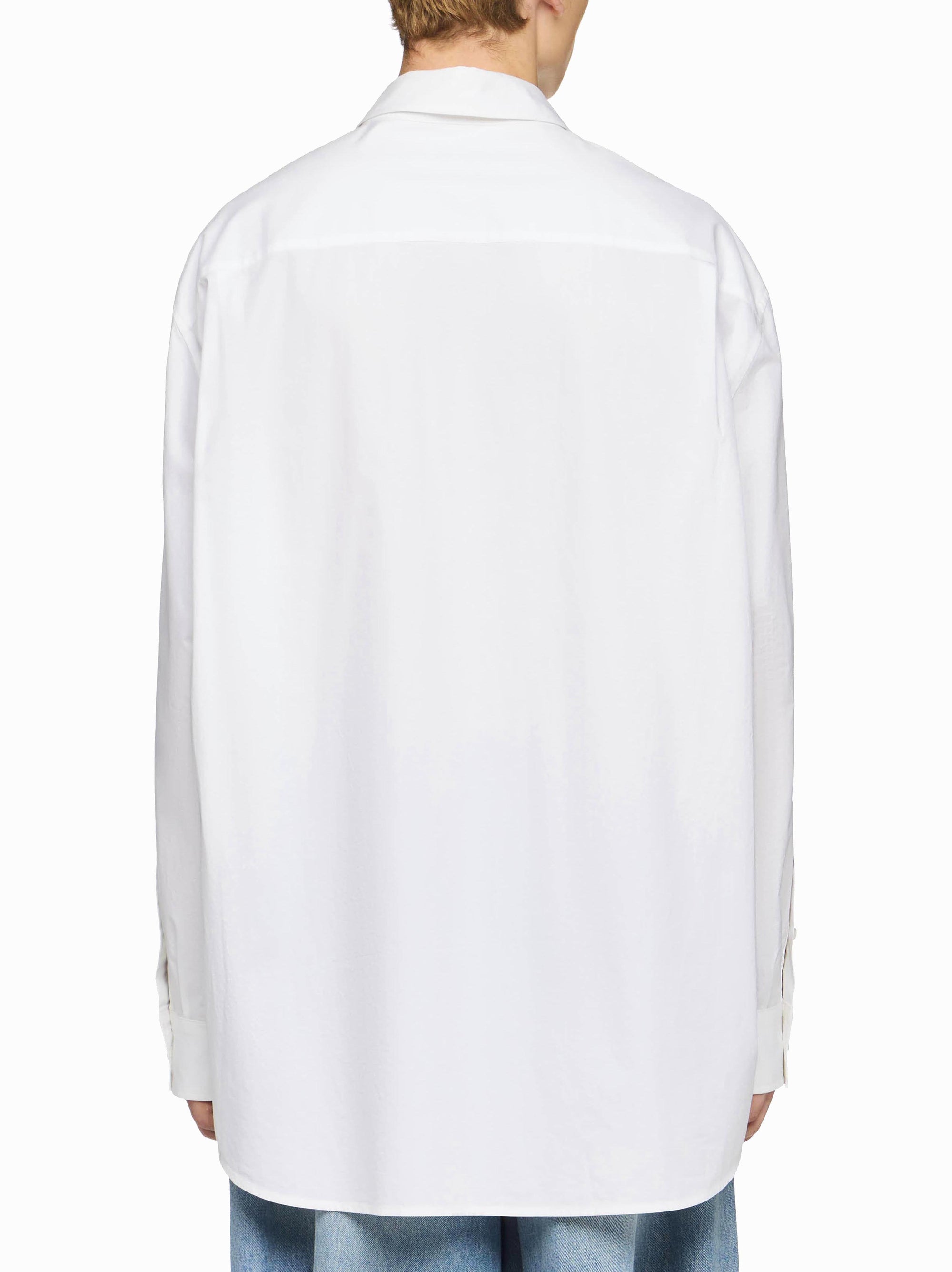 Chemise Avec Appliques En Dentelle - White