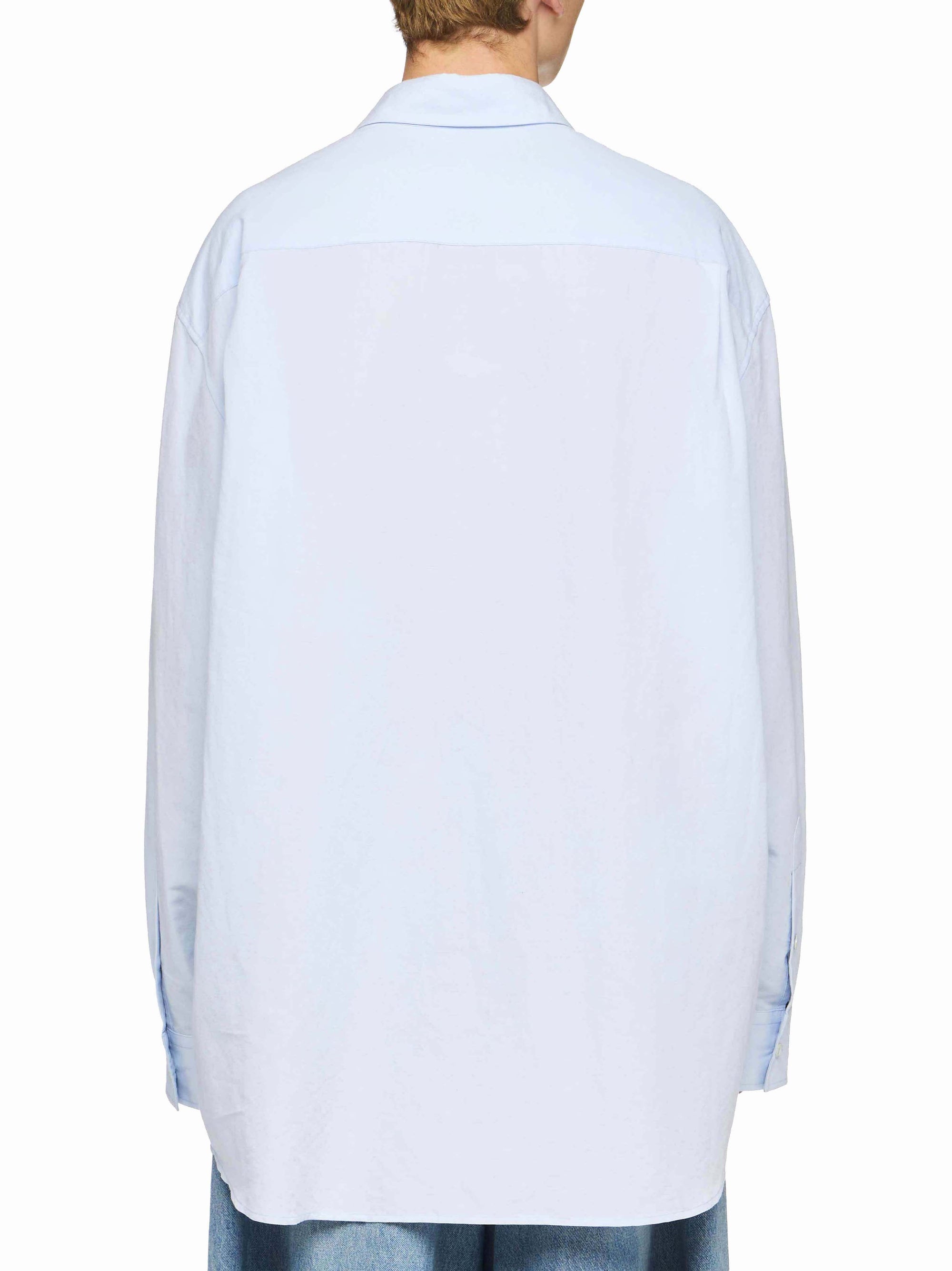 Chemise Avec Broderie En Fenêtre - Light Blue