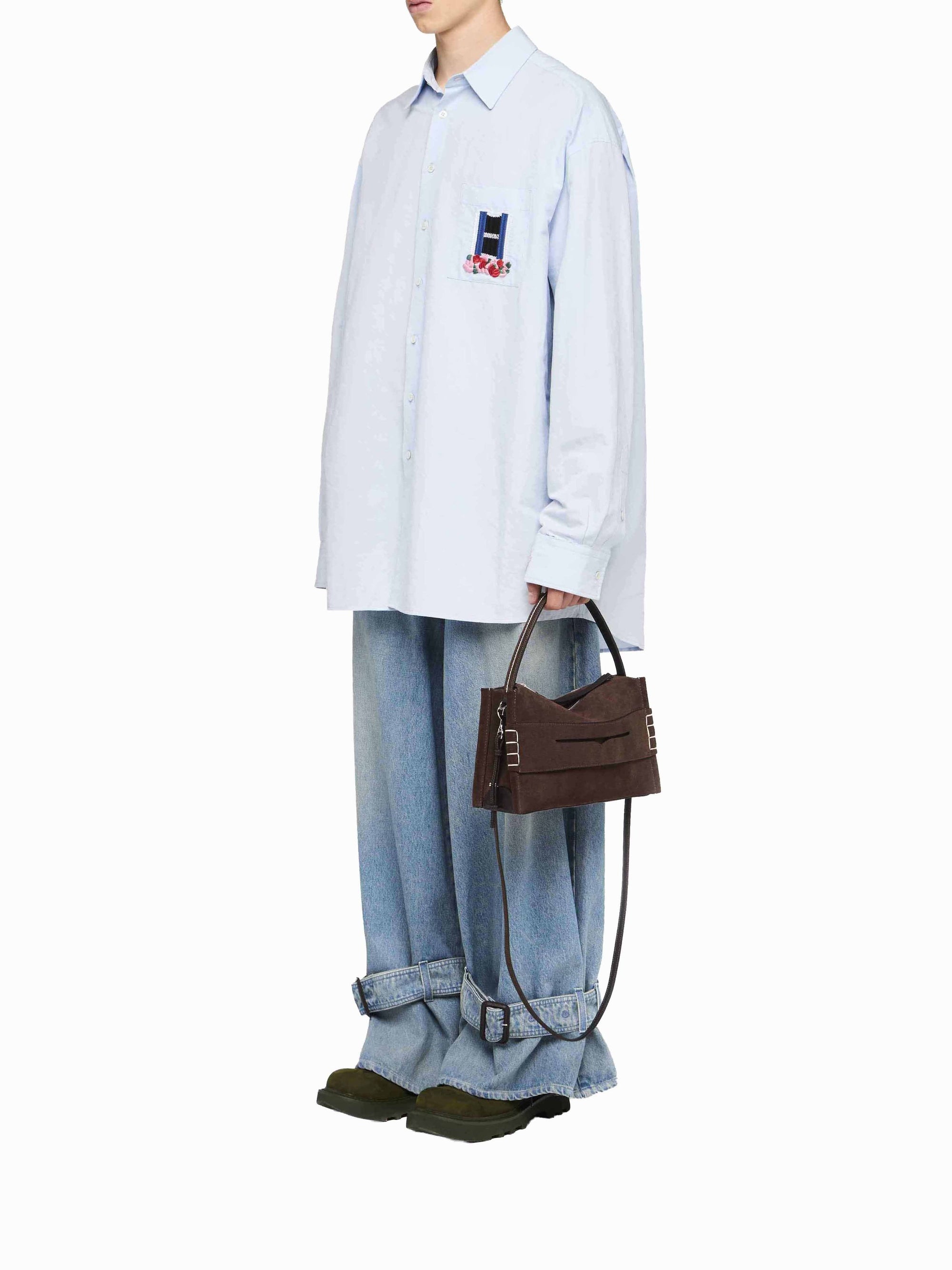 Chemise à manches longues en lin - Light Blue
