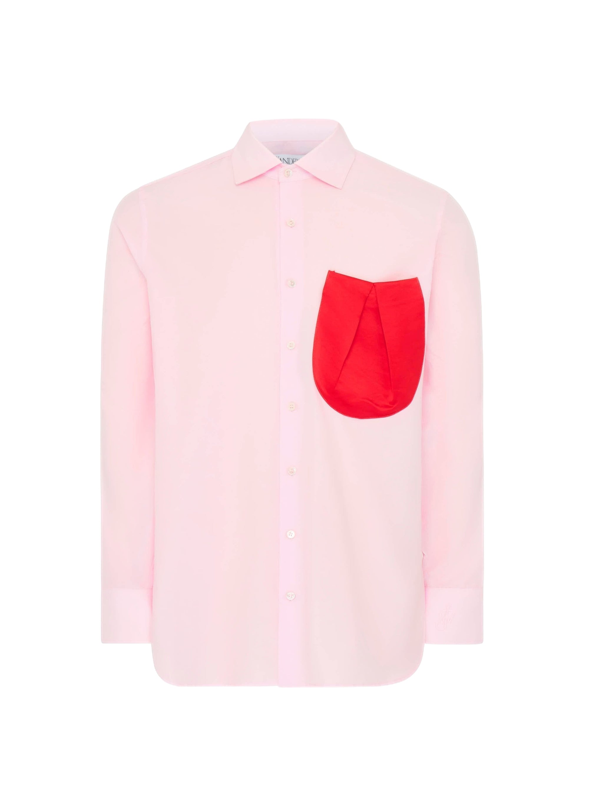 Chemise En Satin Avec Poches Ballon - Pale Pink