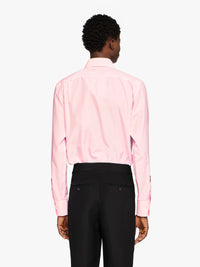 Chemise En Satin Avec Poches Ballon - Pale Pink