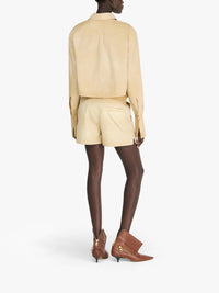 Chemise Courte Teintée En Pièce - Light Tobacco