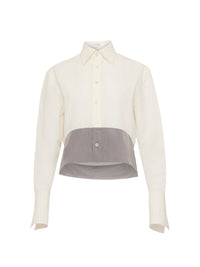 Chemise À Ourlet Contrasté - Ivory